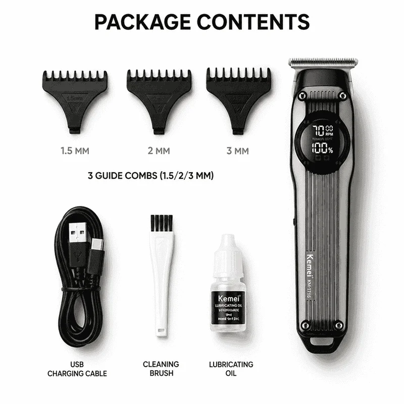 Kemei KM-1361 Professional Beard & Hair Trimmer for Men